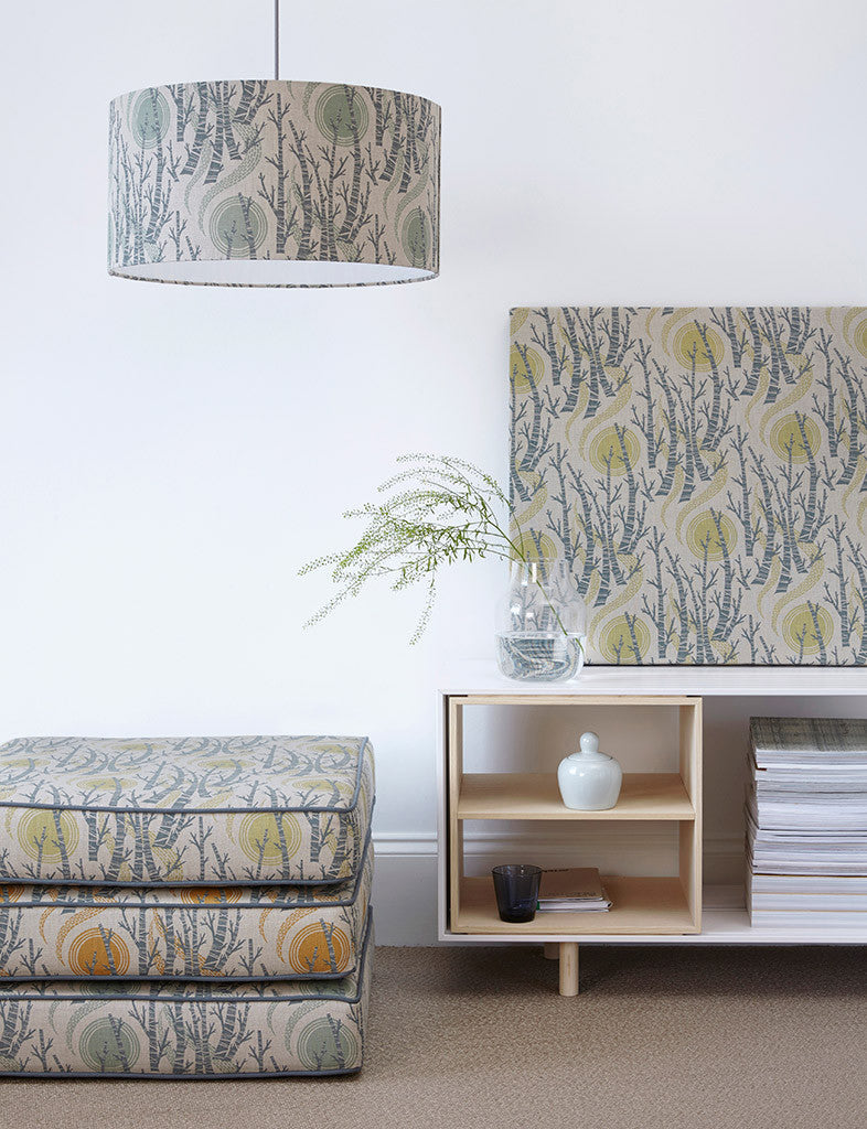 Birch Tree Sun fabric - Angie Lewin - St. Jude's Fabrics & Wallpapers