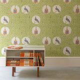 Pigeon and Clock Tower wallpaper - Edward Bawden - St. Jude's Fabrics & Wallpapers