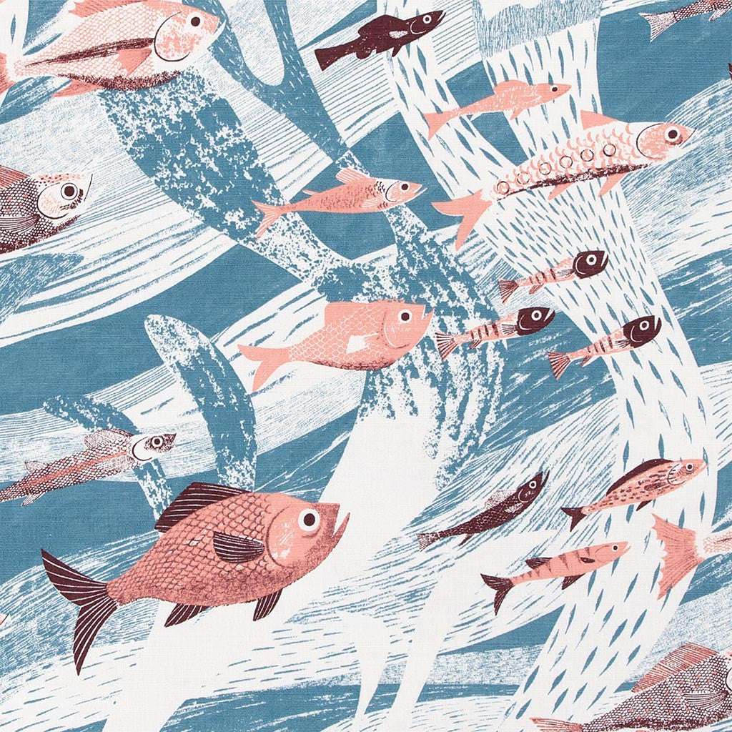 Deep Sea fabric - Emily Sutton - St. Jude's Fabrics & Wallpapers