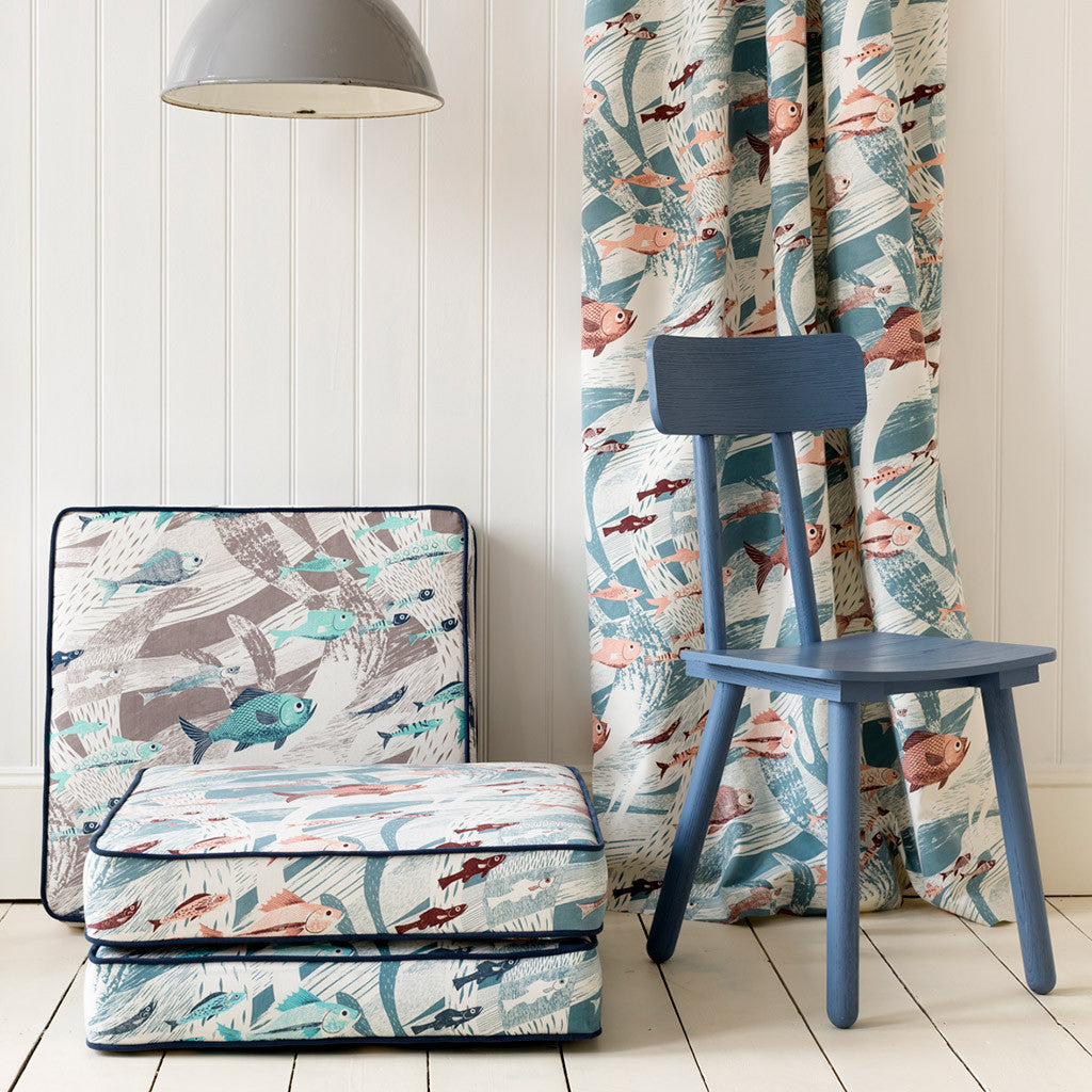 Deep Sea fabric - Emily Sutton - St. Jude's Fabrics & Wallpapers