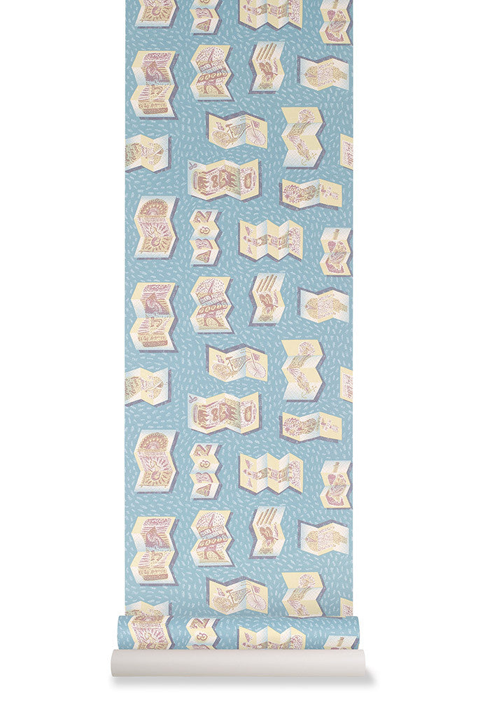 The Darktown Billets-Doux wallpaper - Jonny Hannah - St. Jude's Fabrics & Wallpapers