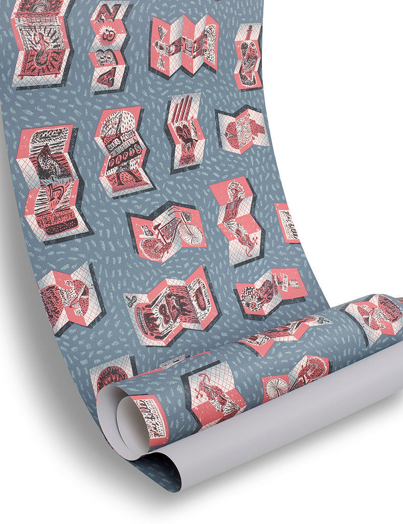 The Darktown Billets-Doux wallpaper - Jonny Hannah - St. Jude's Fabrics & Wallpapers