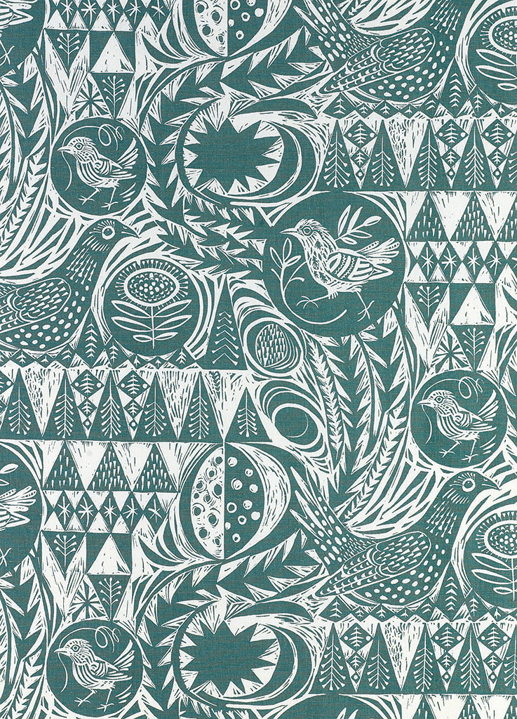 Bird Garden fabric - Mark Hearld - St. Jude's Fabrics & Wallpapers