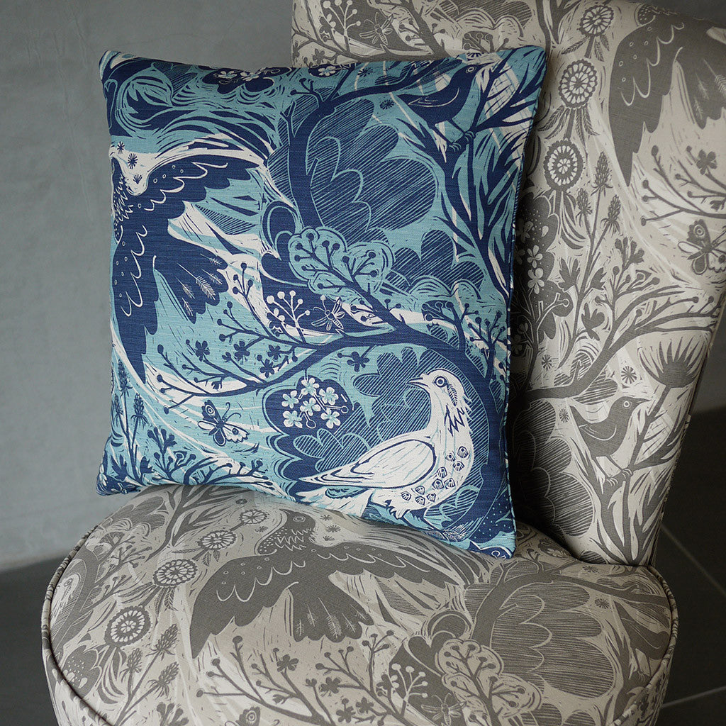 Doveflight fabric - Mark Hearld - St. Jude's Fabrics & Wallpapers