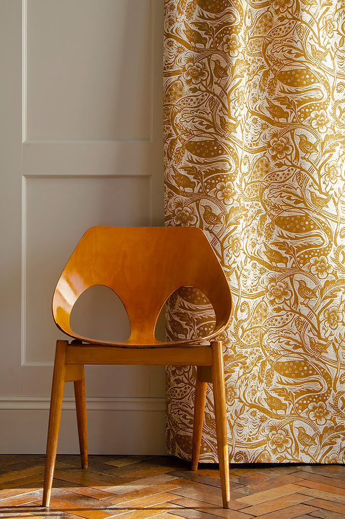 Wren fabric - Mark Hearld - St. Jude's Fabrics & Wallpapers