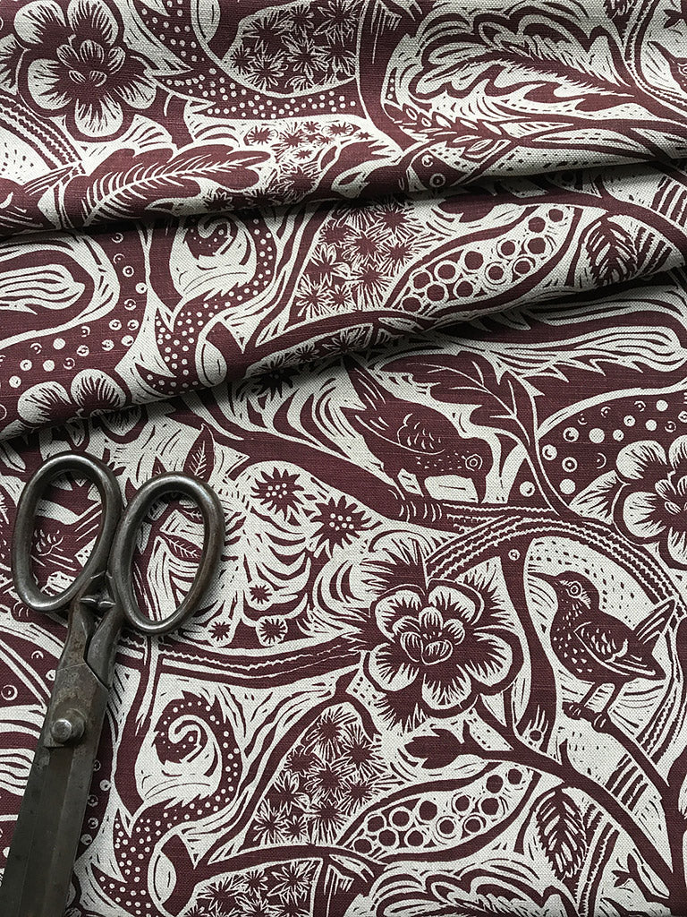 Wren fabric - Mark Hearld - St. Jude's Fabrics & Wallpapers