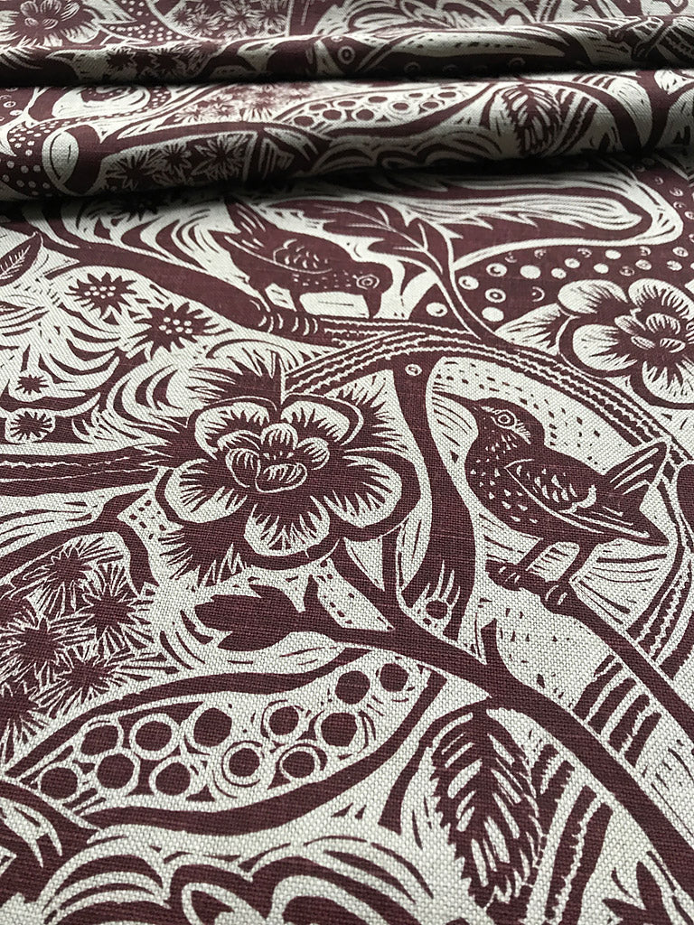 Wren fabric - Mark Hearld - St. Jude's Fabrics & Wallpapers