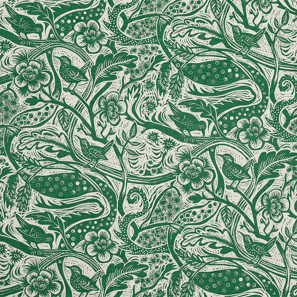 Wren fabric - Mark Hearld - St. Jude's Fabrics & Wallpapers
