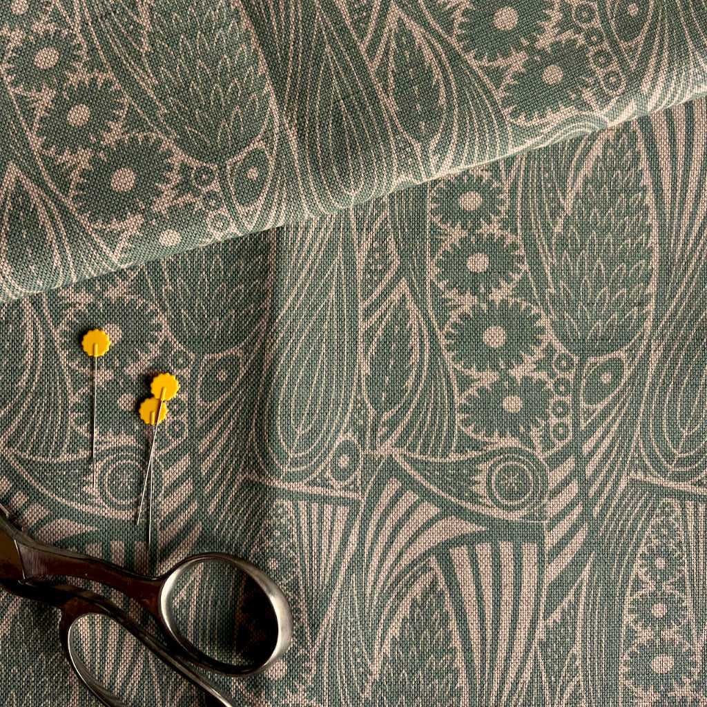 Meadow Grass Fabric By Angie Lewin River Blue St Jude s Fabrics meadow-grass-fabric-by-angie-lewin-river-blue-st-jude-s-fabrics