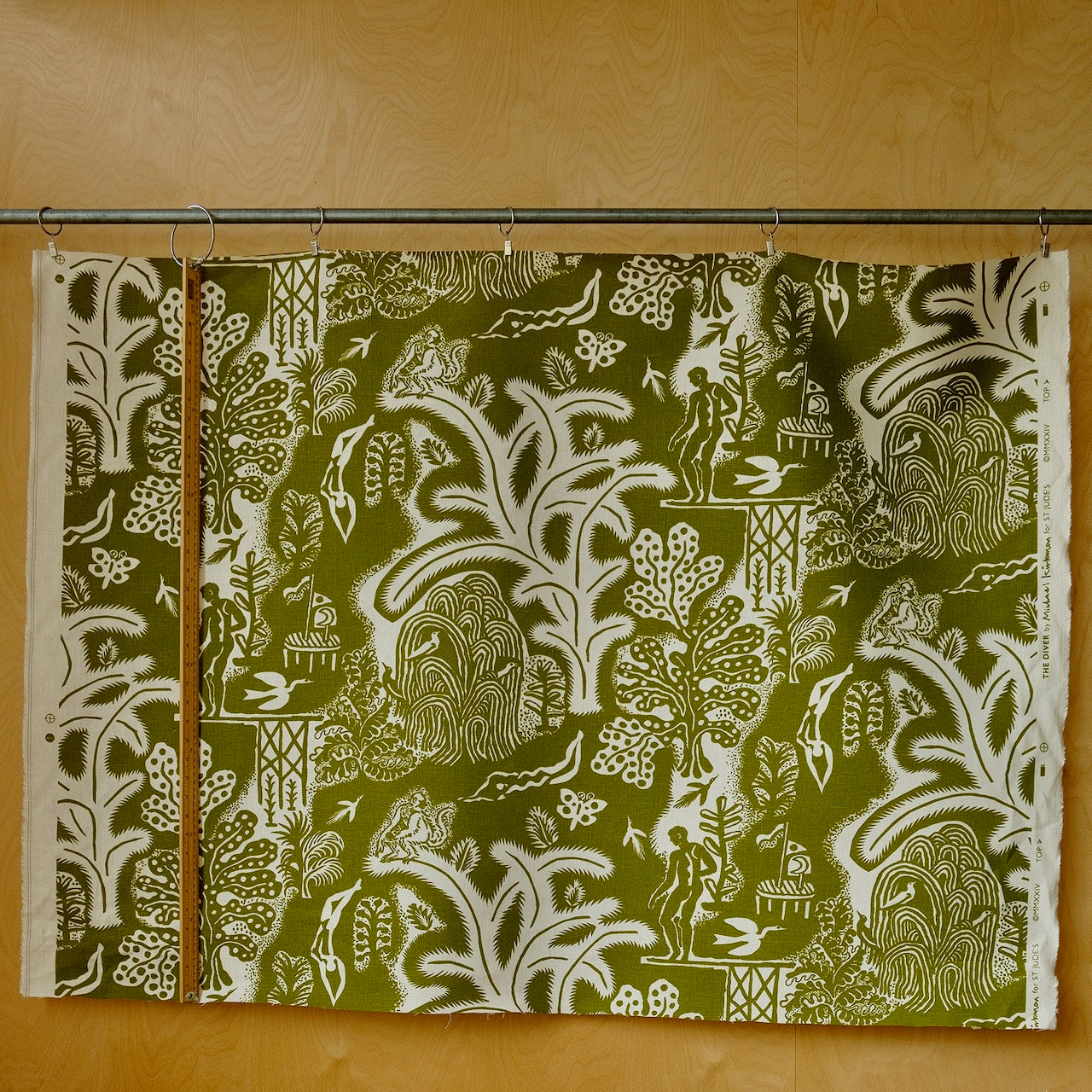 The Diver fabric - Michael Kirkman (sample room) - St. Jude's Fabrics & Wallpapers