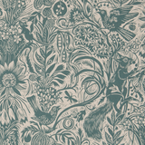 Squirrel and Sunflower fabric - Mark Hearld - St. Jude's Fabrics & Wallpapers