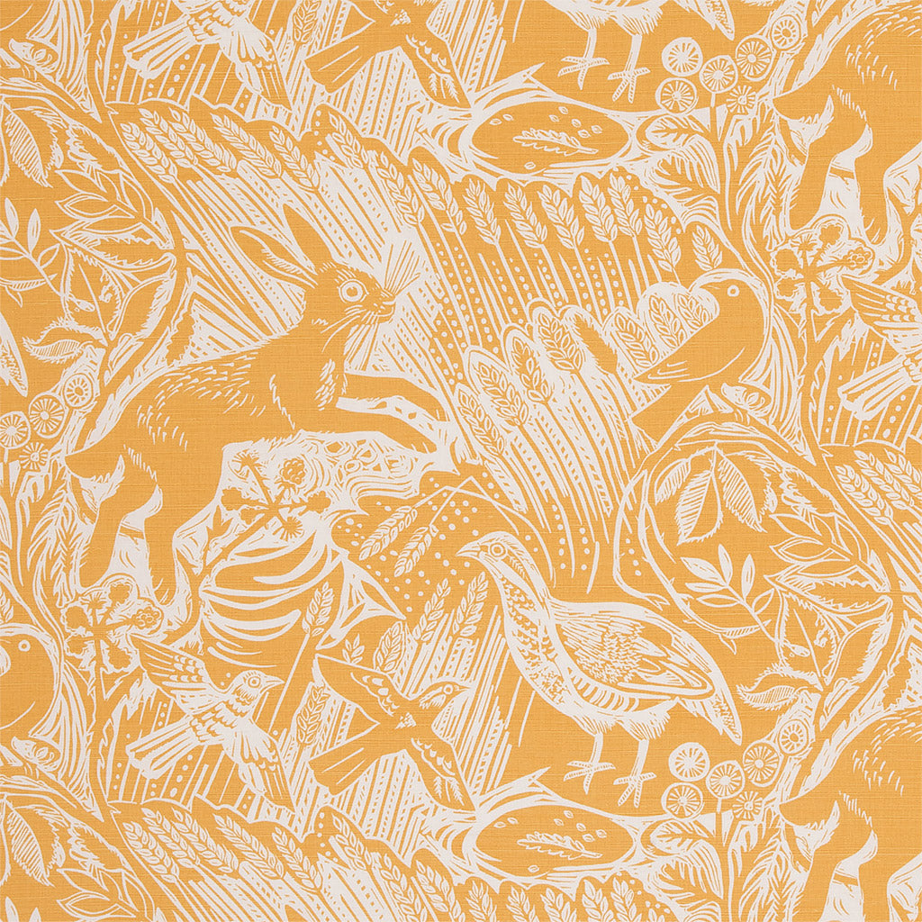 Harvest Hare fabric - Mark Hearld (sample room) - St. Jude's Fabrics & Wallpapers