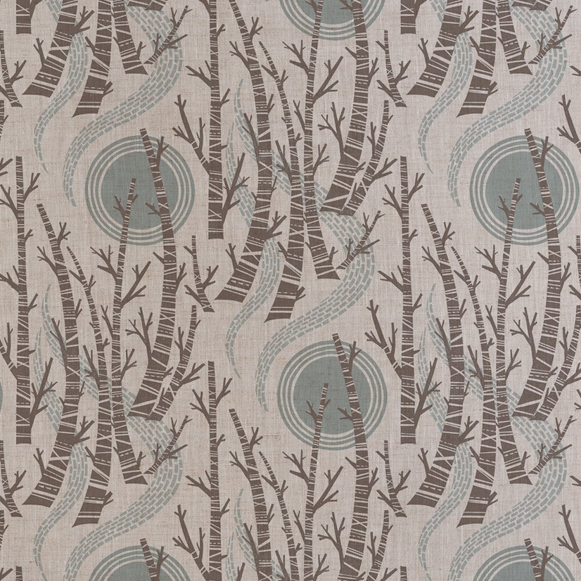 Birch Tree Sun fabric - Angie Lewin - St. Jude's Fabrics & Wallpapers