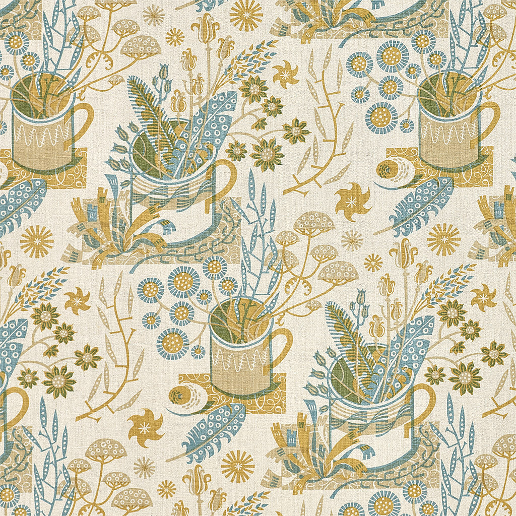 Nature Table fabric - Angie Lewin - St. Jude's Fabrics & Wallpapers