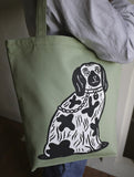 Staffordshire Dog Tote Bag - Christopher Brown - St. Jude's Fabrics & Wallpapers