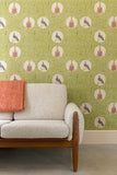 Pigeon and Clock Tower wallpaper - Edward Bawden - St. Jude's Fabrics & Wallpapers