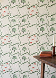 Tree and Cow wallpaper - Edward Bawden - St. Jude's Fabrics & Wallpapers
