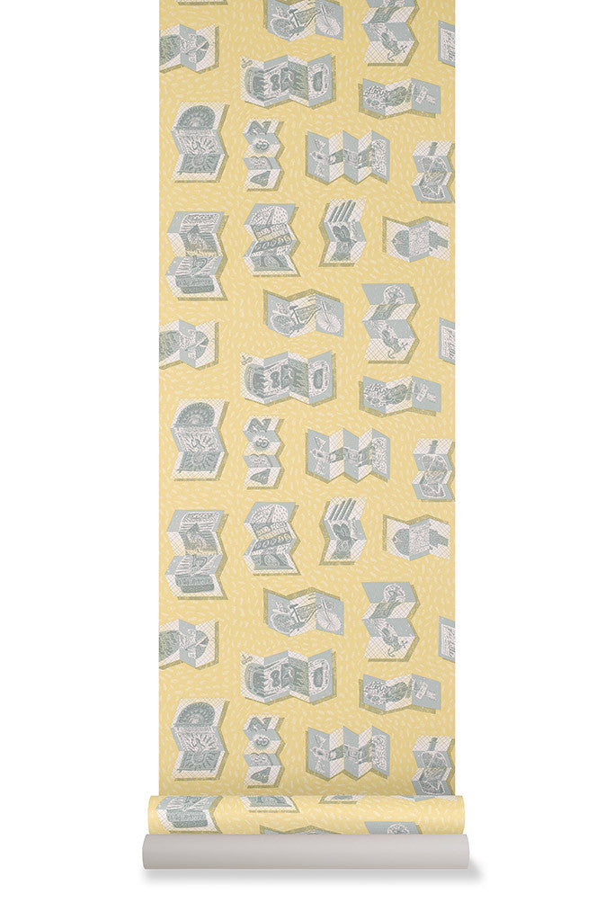 The Darktown Billets-Doux wallpaper - Jonny Hannah - St. Jude's Fabrics & Wallpapers