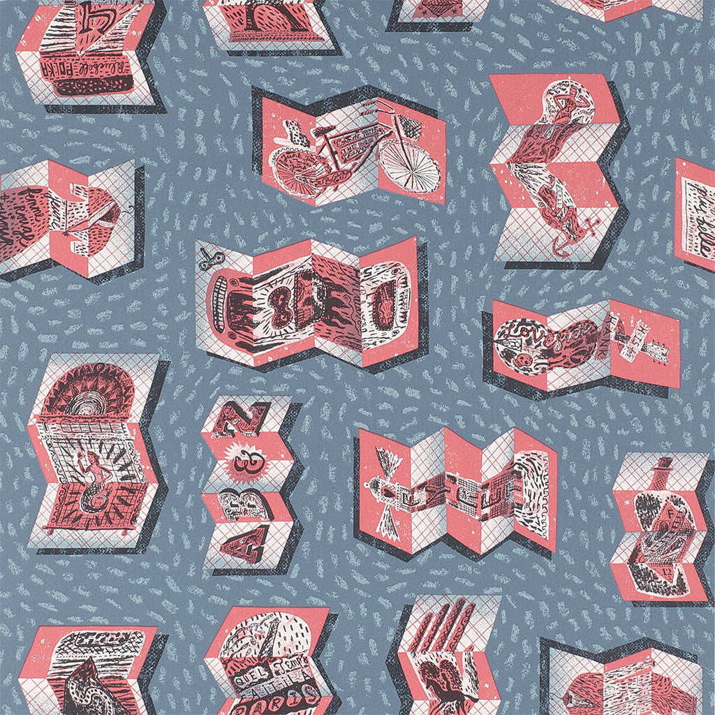 The Darktown Billets-Doux wallpaper - Jonny Hannah - St. Jude's Fabrics & Wallpapers