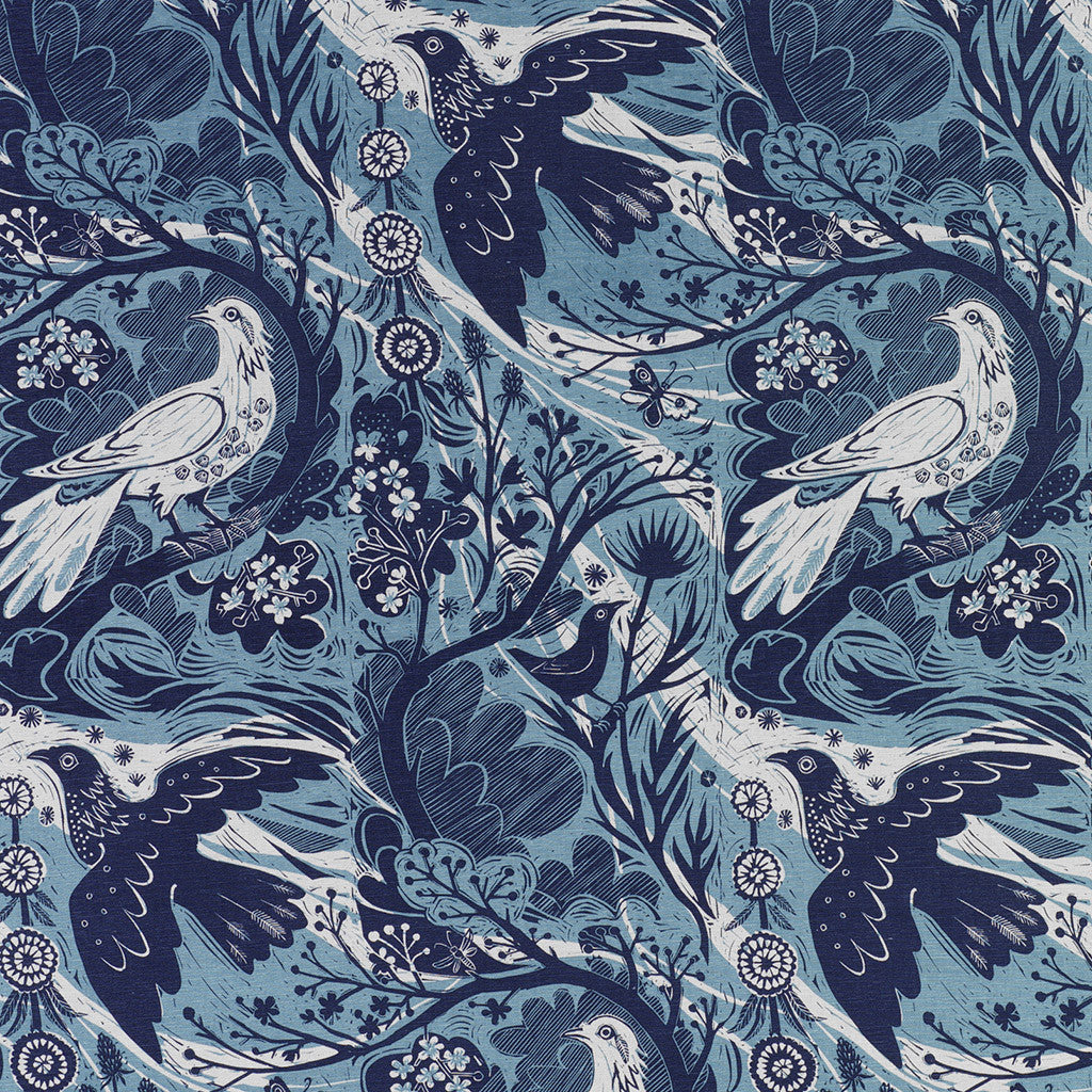 Doveflight fabric - Mark Hearld - St. Jude's Fabrics & Wallpapers