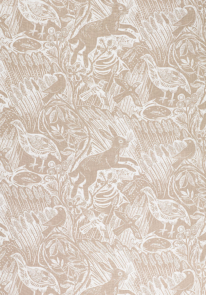 Harvest Hare fabric - Mark Hearld - St. Jude's Fabrics & Wallpapers
