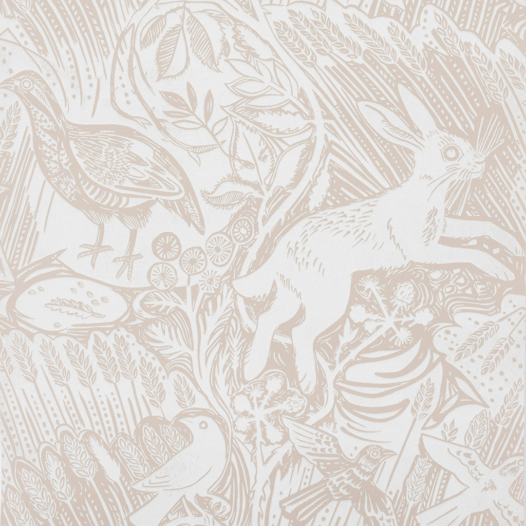 Harvest Hare wallpaper - Mark Hearld - St. Jude's Fabrics & Wallpapers