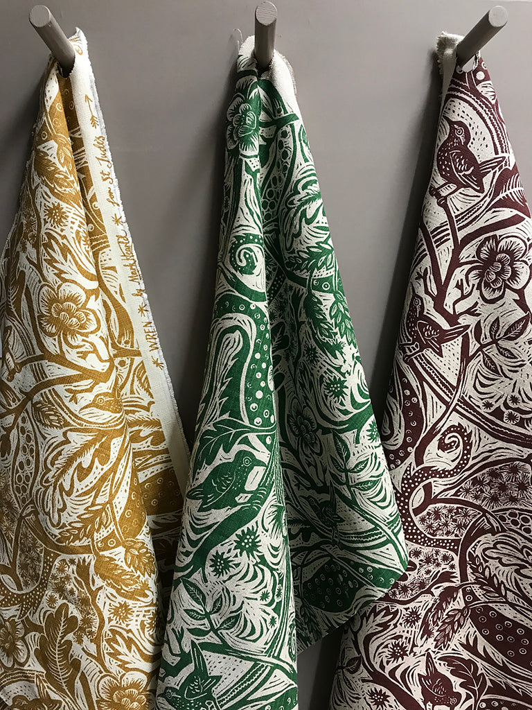 Wren fabric - Mark Hearld - St. Jude's Fabrics & Wallpapers