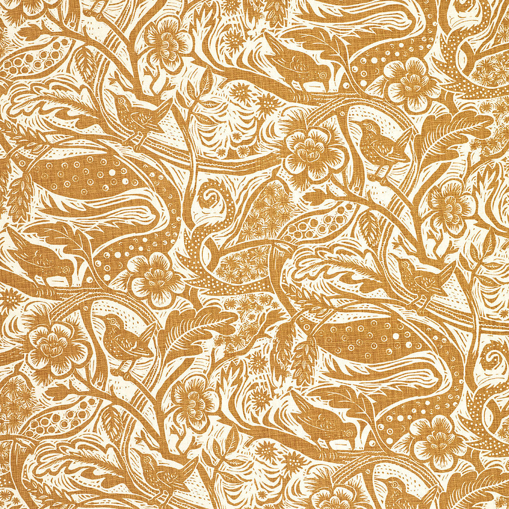 Wren fabric - Mark Hearld - St. Jude's Fabrics & Wallpapers