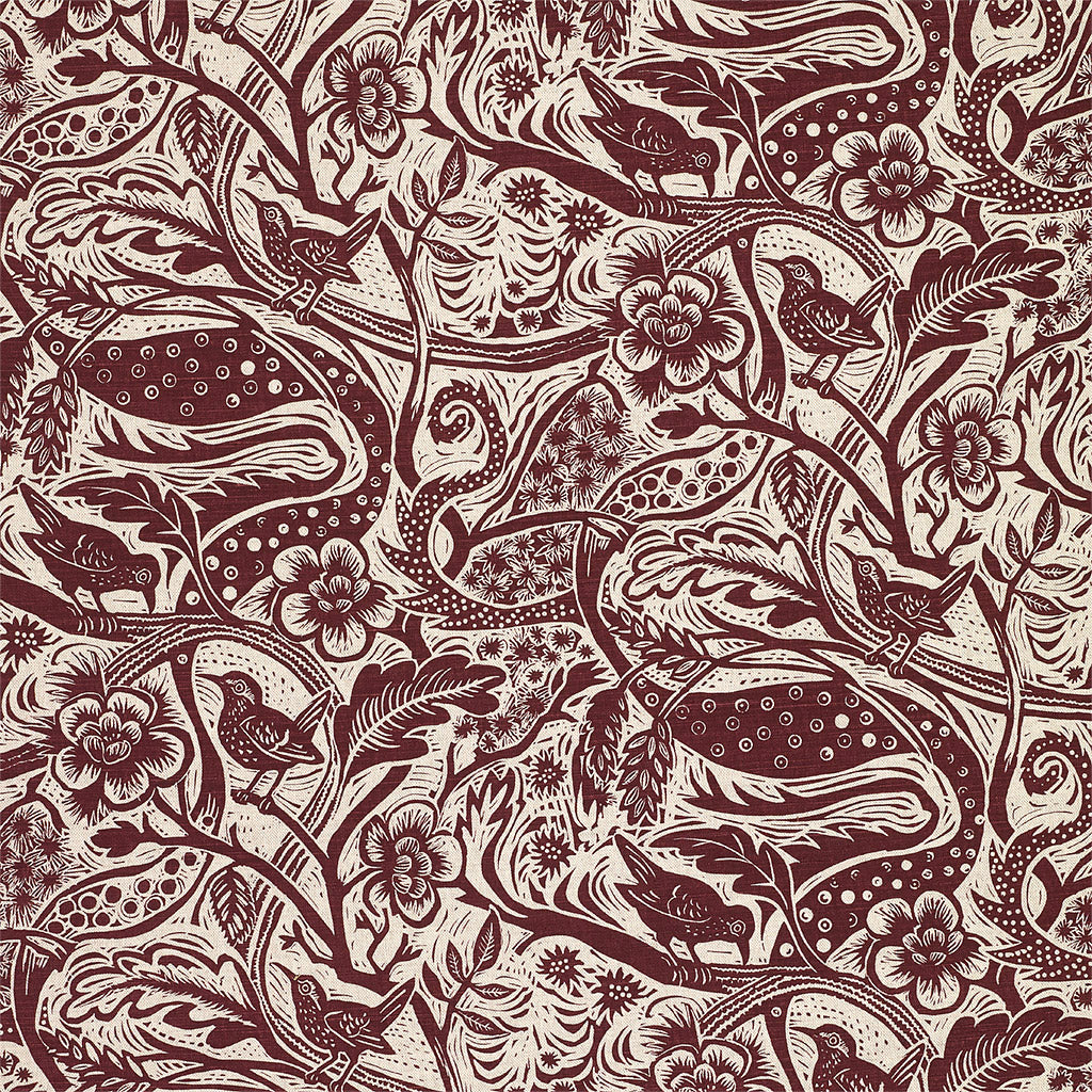 Wren fabric - Mark Hearld - St. Jude's Fabrics & Wallpapers