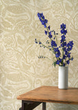 Wren wallpaper - Mark Hearld - St. Jude's Fabrics & Wallpapers