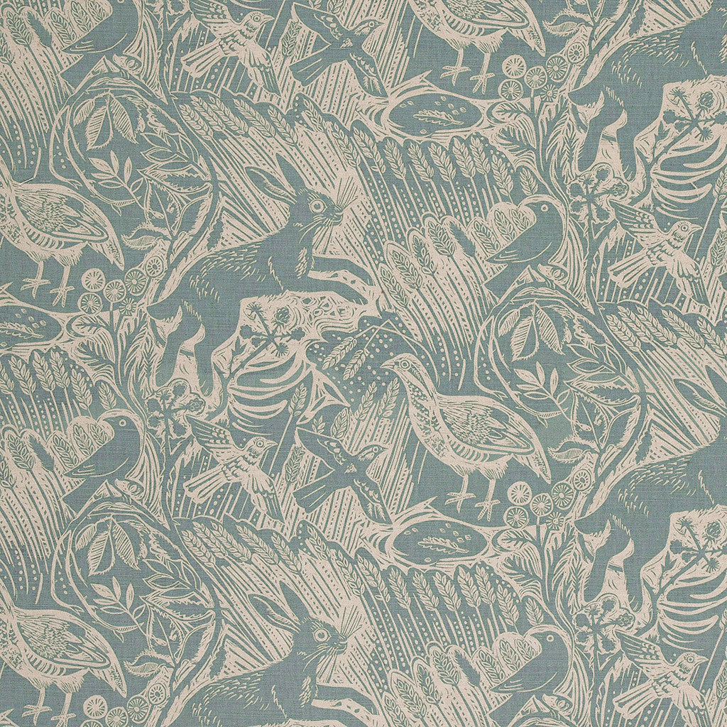 Harvest Hare fabric - Mark Hearld (sample room) - St. Jude's Fabrics & Wallpapers