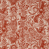Squirrel and Sunflower fabric - Mark Hearld (sample room) - St. Jude's Fabrics & Wallpapers