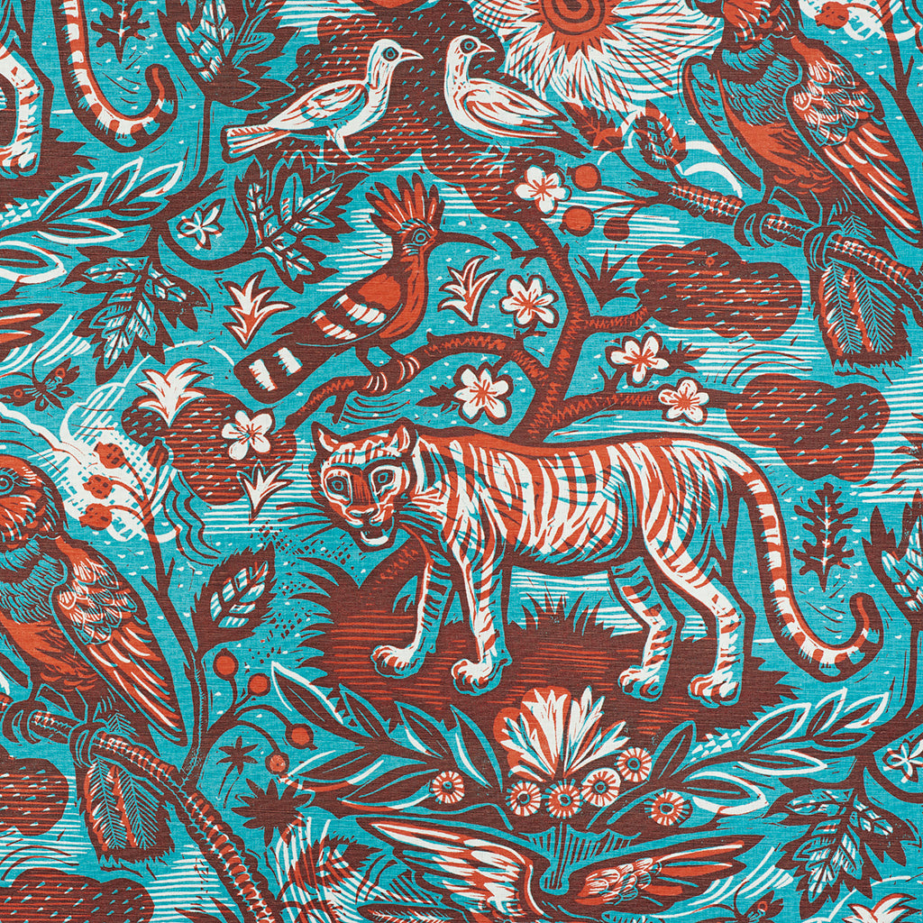 Tyger Tyger fabric - Mark Hearld (sample room) - St. Jude's Fabrics & Wallpapers