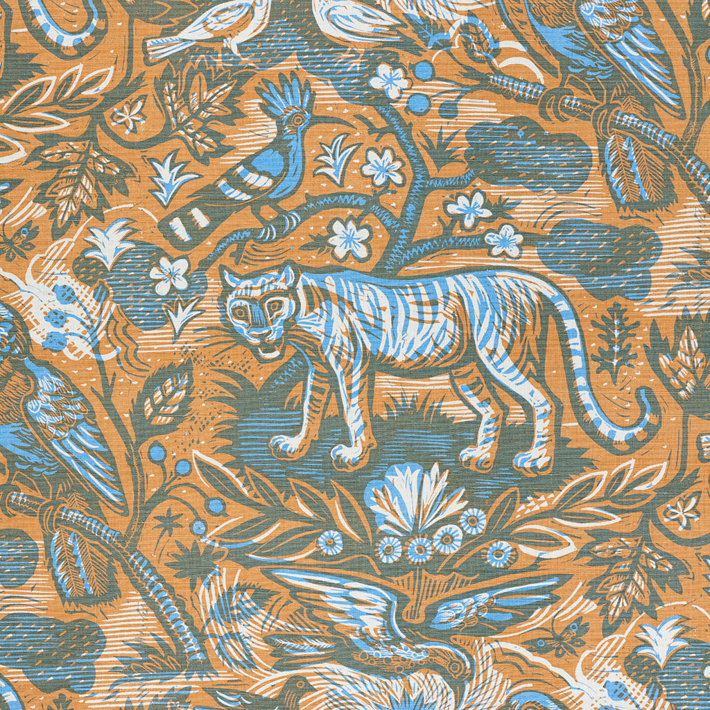 Tyger Tyger fabric - Mark Hearld (sample room) - St. Jude's Fabrics & Wallpapers